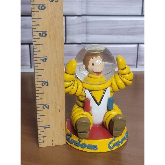 CURIOUS GEORGE ASTRONAUT SNOWGLOBE 1997 Vintage - Picture 5 of 9